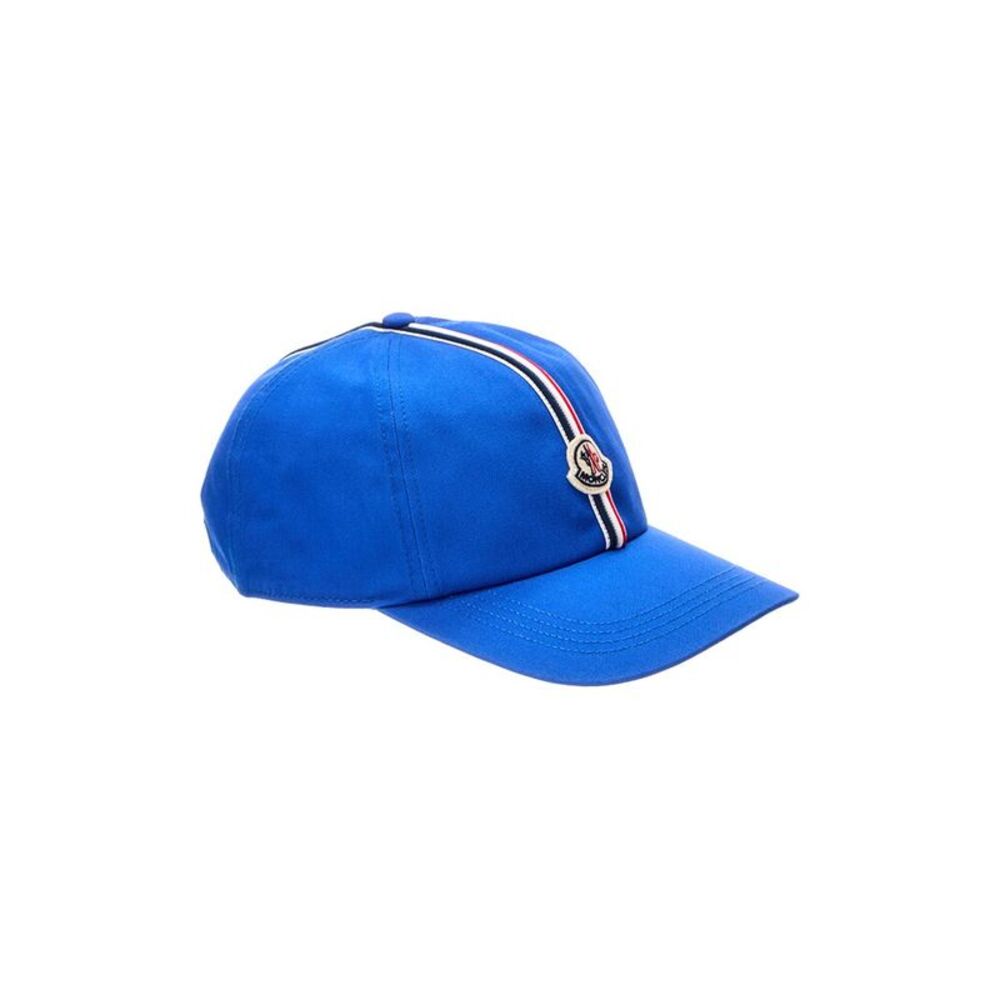 Moncler Girls Logo Baseball Cap, Blue